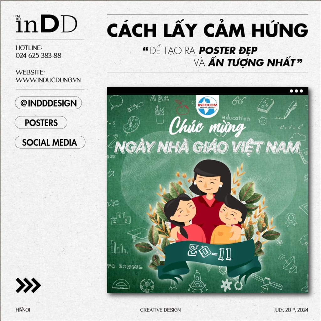 Tìm ý tưởng, điểm nhấn cho poster design sẽ giúp mọi người chú ý đến tác phẩm hơn.