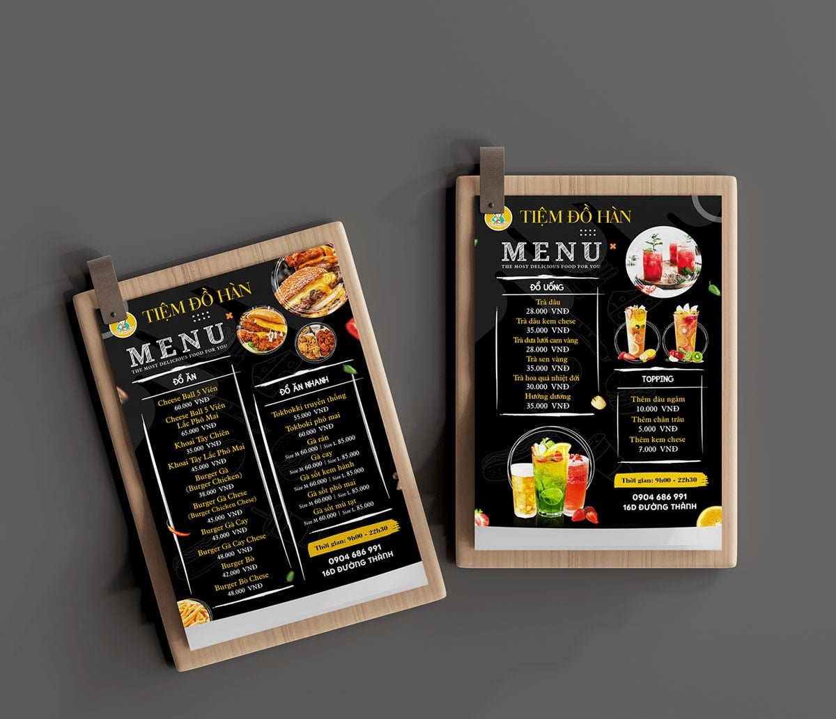 thiet ke va in menu - thiết kế menu - inDD Creative