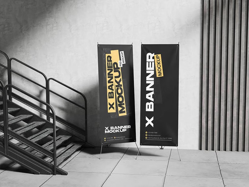standee x dieu chinh 60x160cm 80x180cm - standee backdrop - inDD Creative
