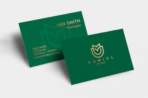 Thiết kế Name Card - Namecard ép nhũ - inDD Creative