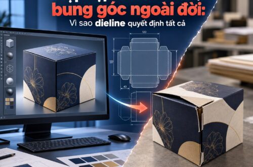 Dieline là gì - Kỹ thuật thiết kế bế bao bì - ai 2755 - inDD Creative